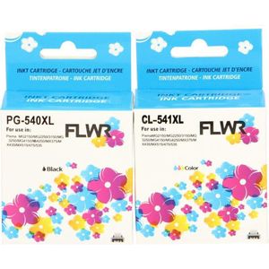 FLWR - Inktcartridges / PG-540XL/CL-541XL / 2-pack - Geschikt Voor Canon