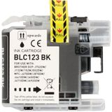 FLWR Brother LC-123 zwart (FLWR-LC123BK) - Inktcartridge - Huismerk (compatible)