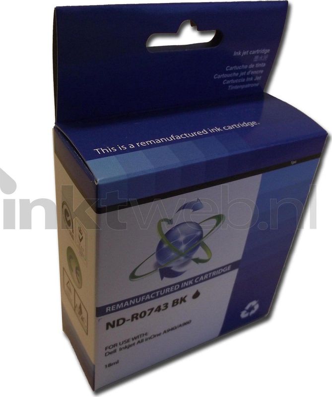 Huismerk Dell 592-10043 zwart (RE-7Y743) - Inktcartridge - Huismerk (remanufactured)