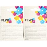 FLWR - Inktcartridges / 338 & 343 / 2-pack Zwart & Kleur - Geschikt Voor HP