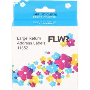 FLWR Dymo 11352 wit (FLWR-11352) - Labels - Huismerk (compatible)