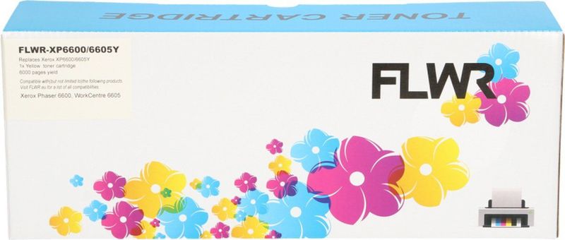 FLWR - 6600/6605 - Toner - Geel - Compatible XXL