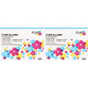 Huismerk - PGI-5 / CLI-8 - Inktcartridge - Zwart en Kleur - 10-pack