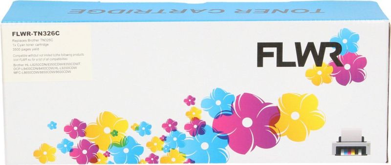 FLWR - Toner / TN-326C / Cyaan - Geschikt voor Brother
