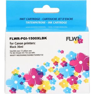 FLWR - PGI-1500XL - Inktcartridge - Zwart - Compatibel