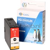 FLWR - PGI-2500XL - Inktcartridge - Zwart - Compatible XXL