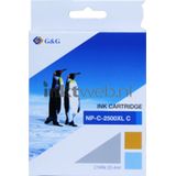 FLWR Canon PGI-2500XL cyaan (FLWR-PGI2500XLC) - Inktcartridge - Compatible XXL