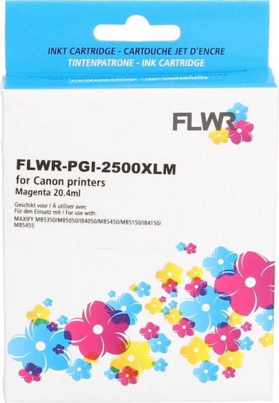 FLWR - PGI-2500XL - Inktcartridge - Magenta - Compatible XXL