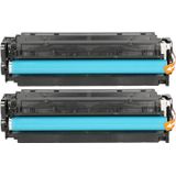 FLWR - Toner / 304A / 2-pack / Zwart - Geschikt voor HP