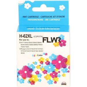 FLWR HP 62XL kleur (FLWR-C2P07AE) - Inktcartridge - Huismerk (remanufactured)