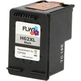 FLWR HP 62XL zwart (FLWR-C2P05AE) - Inktcartridge - Huismerk (remanufactured)