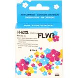 FLWR HP 62XL zwart (FLWR-C2P05AE) - Inktcartridge - Huismerk (remanufactured)