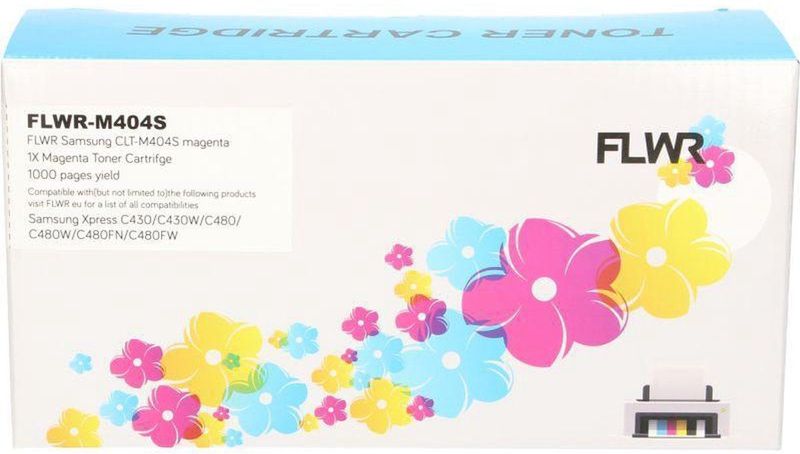 FLWR Samsung CLT-M404S magenta (FLWR-M404S) - Toners - Huismerk (compatible)