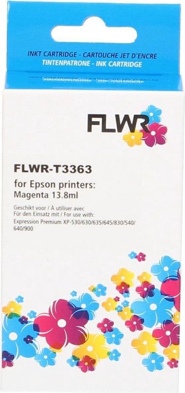 FLWR - Epson 33XL - Inktcartridge - Magenta - Huismerk - 12 ml