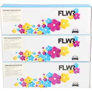 FLWR HP 128 3-pack (Opruiming Pixeljet!) kleur (FLWR-3PCK-128CMY) - Toners - Huismerk (compatible)