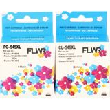 FLWR - Cartridges / Canon PG-545XL / CL-546XL Multipack / zwart en kleur / Geschikt voor Canon