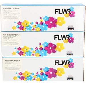 FLWR HP 312A 3-pack kleur (FLWR-CF440AM-CMY) - Toners - Huismerk (compatible)
