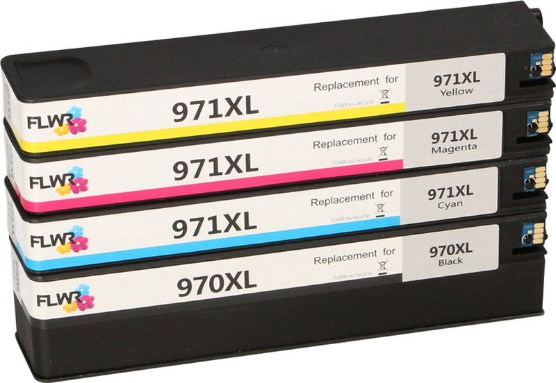 Huismerk - 970 / 971XL - Multipack Inktcartridge - Zwart en Kleur - Remanufactured