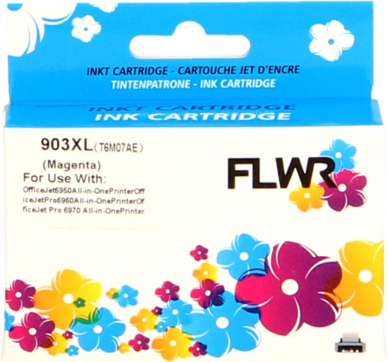 FLWR HP 903XL magenta (FLWR-T6M07AE) - Inktcartridge - Huismerk (compatible)