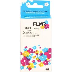 FLWR - HP 953XL - Inktcartridge - Geel - Huismerk (compatible)