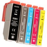 FLWR - Inktcartridge / 33 / Zwart & Kleur - Geschikt voor Epson