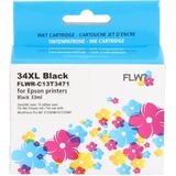 FLWR - Cartridges / Epson 34XL / zwart / Geschikt voor Epson