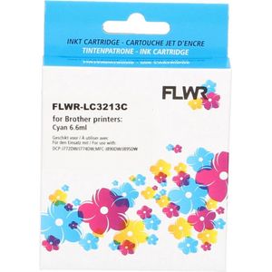 FLWR - Inktcartridge - Cyaan - Geschikt voor Brother - 6.6 ml