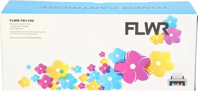 FLWR Kyocera Mita TK-1160 zwart (FLWR-TK1160) - Toners - Huismerk (compatible)