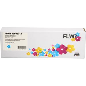 FLWR Oki C332 / MC363 cyaan (FLWR-46508711) - Toners - Huismerk (compatible)