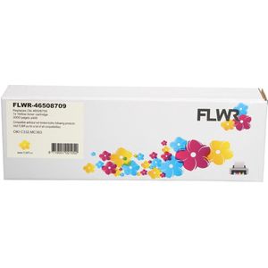 FLWR Oki C332 / MC363 geel (FLWR-46508709) - Toners - Huismerk (compatible)
