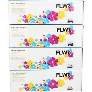 FLWR - HP 305A - Toners - Zwart en Kleur - Huismerk - 4-pack