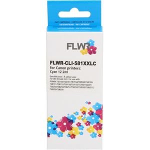 FLWR - Inktcartridge / CLI-581XXL / Cyaan - Geschikt voor Canon