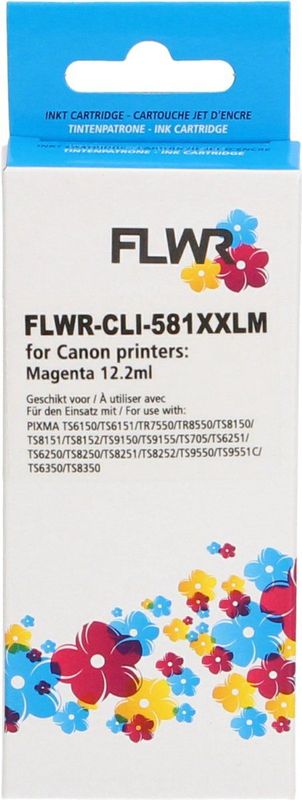 FLWR - CLI-581XXL - Inktcartridge - Magenta - Compatible XXL