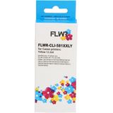 FLWR - CLI-581XXL - Inktcartridge - Geel - Compatible XXL