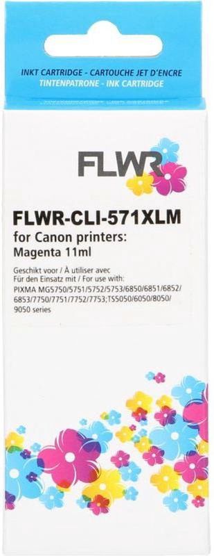 FLWR - CLI-571XL - Inktcartridge - Magenta - Huismerk - Compatible