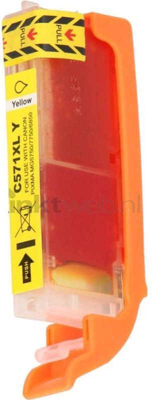 FLWR - CLI-571XL - Inktcartridge - Geel - Huismerk - Compatible