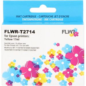 FLWR - Inktcartridge - Geel - Geschikt voor Epson - 17ml