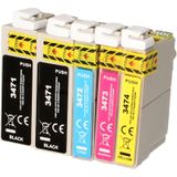 FLWR - Epson 34XL Multipack - Inktcartridge - Zwart en Kleur - Huismerk