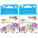 FLWR - Inktcartridges / 303XL / 2-pack Zwart & Kleur - Geschikt voor HP