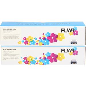 FLWR - HP 126A - Toners - Zwart - Huismerk (compatible)
