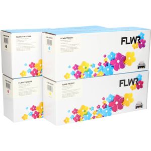FLWR - TN-325 Multipack - Toners - Zwart en Kleur - Huismerk - 3500 / 4000 Pagina's