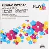 FLWR - Inktcartridge / Epson 603XL / 5-pack Zwart & Kleur