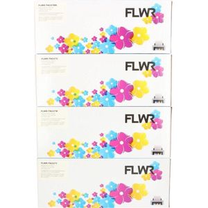 FLWR - TN-247 Toner - Zwart & Kleur - Geschikt voor Brother - 4-Pack