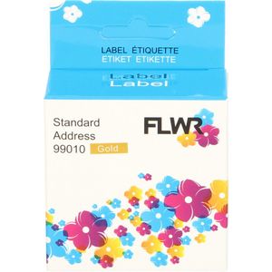 FLWR Dymo 99010 goud (FLWR-99010-Gold) - Labels - Huismerk (compatible)