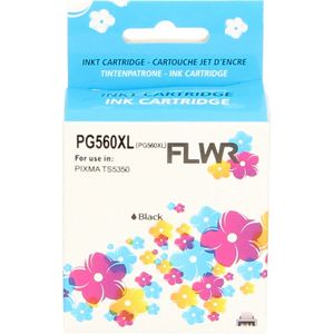 FLWR Canon PG-560XL zwart (FLWR-3712C001) - Inktcartridge - Huismerk (remanufactured)