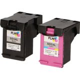 FLWR - Inktcartridge / 305XL / 2-pack Zwart en Kleur - Geschikt voor HP