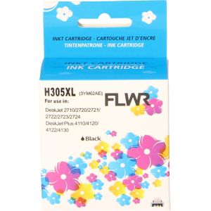 FLWR - Cartridges / HP 305XL / zwart / Geschikt voor HP