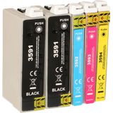 FLWR - Epson 35XL Multipack - Inktcartridge - Zwart en Kleur - Huismerk