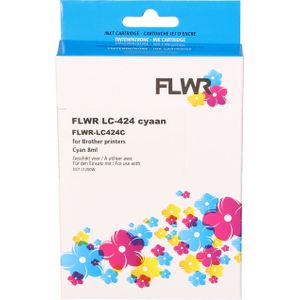 FLWR - LC-424 - Inktcartridge - Cyaan - Huismerk (compatible)