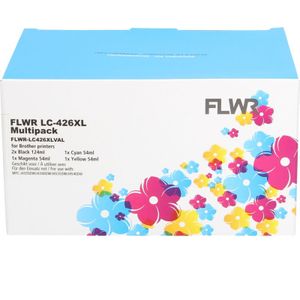 FLWR - LC-426XL Multipack - Inktcartridge - Zwart en Kleur - 5 Cartridges